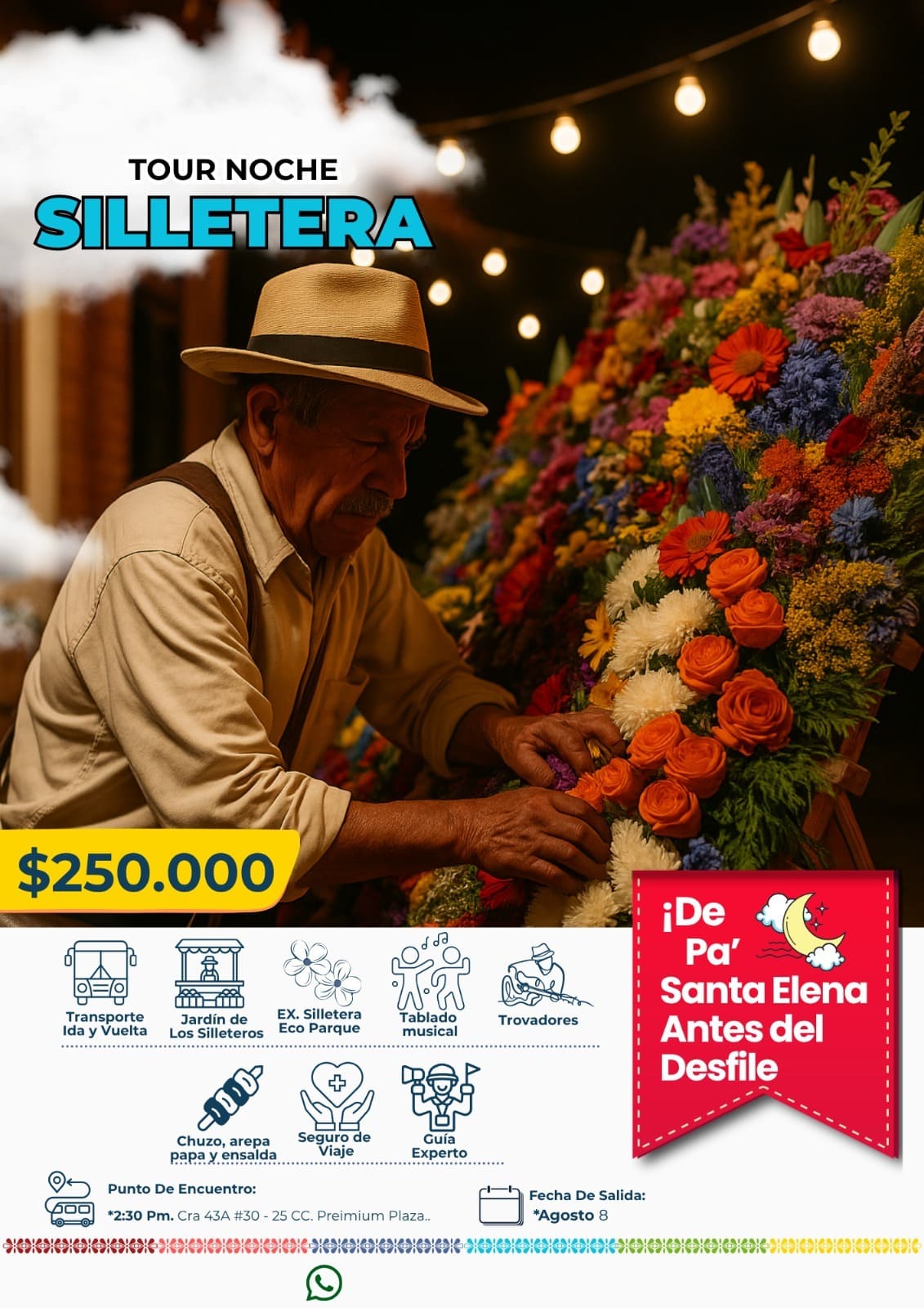 Tour Noche Silletera Feria de las Flores Santa Elena